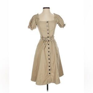 Marissa Webb Charlize Canvas Dress Sandshell